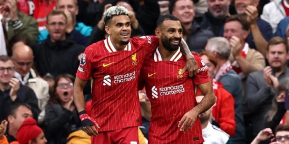 Díaz y Salah en Liverpool