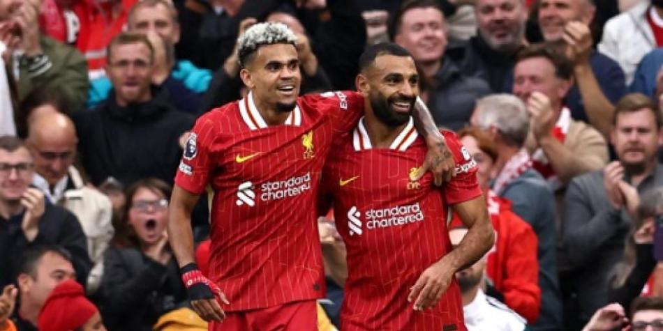 Díaz y Salah en Liverpool