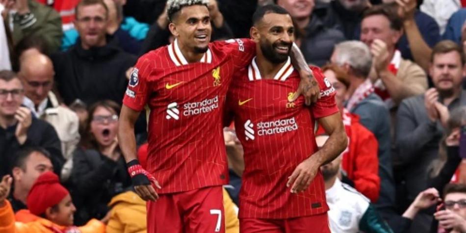 Díaz y Salah en Liverpool