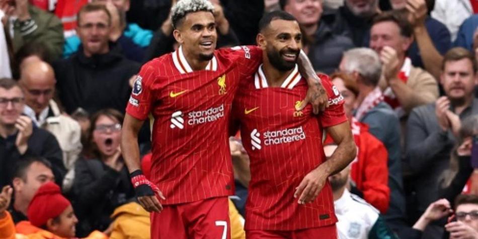 Díaz y Salah en Liverpool