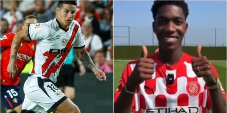James Rodríguez y Yaser Asprilla