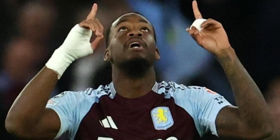 Jhon Durán, con Aston Villa en Champions League