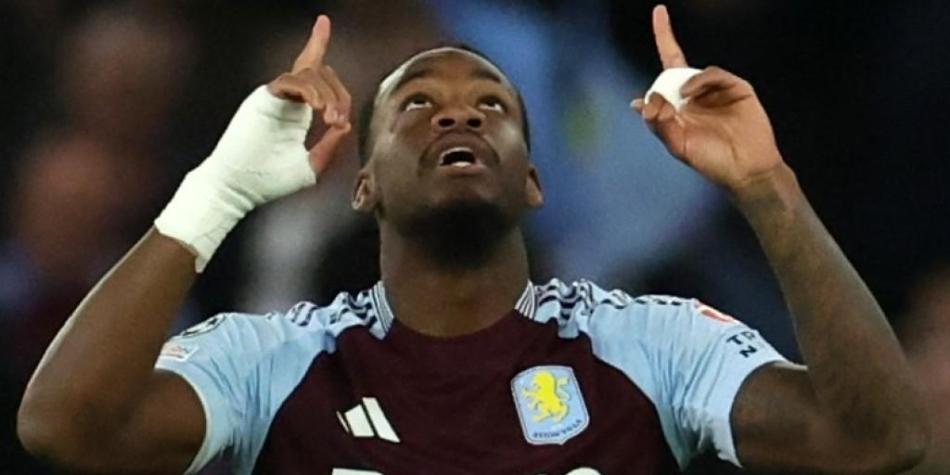 Jhon Durán, con Aston Villa en Champions League