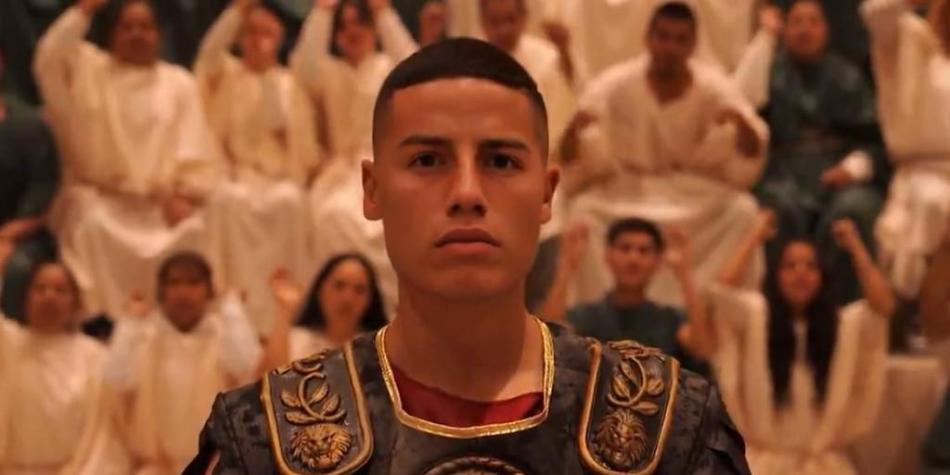 James Rodríguez, todo un gladiador