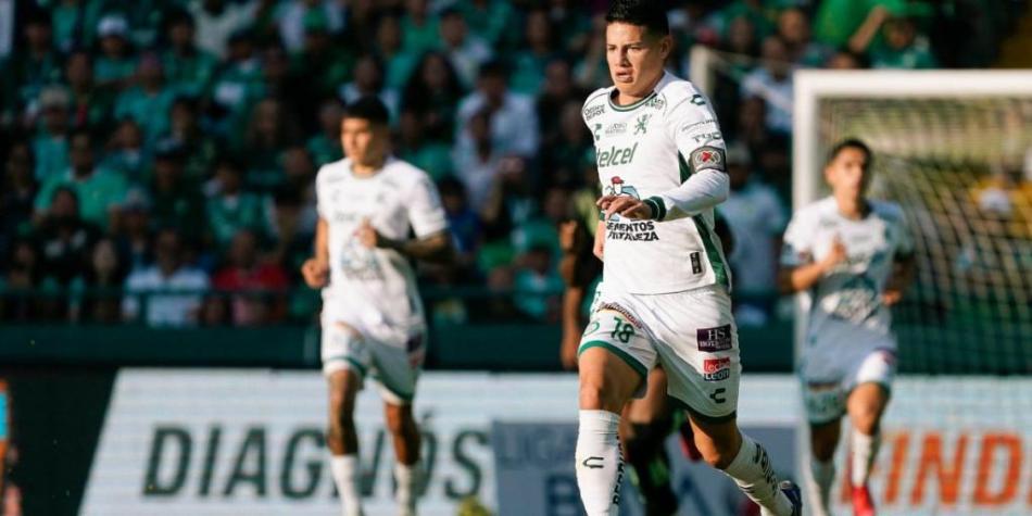 James Rodríguez con León