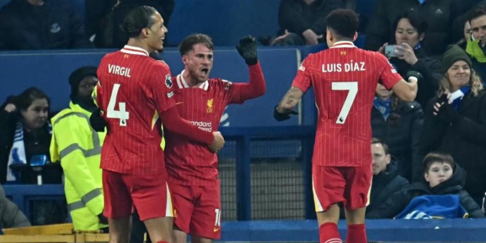 Everton vs Liverpool, con Luis Díaz
