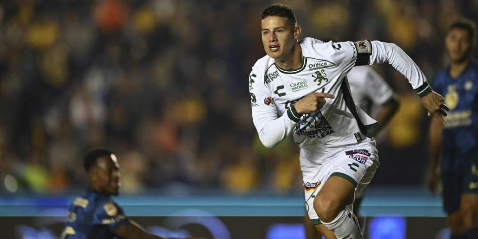 James Rodríguez en América vs León