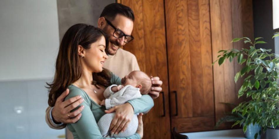 Padres con un bebé