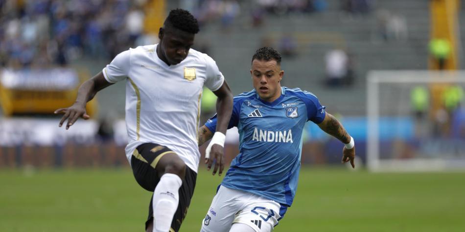 Leonardo Castro en Millonarios vs Águilas Doradas