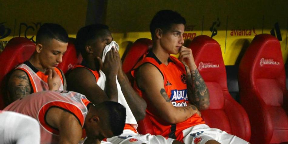 Jhon Arias, Kevin Castaño y James Rodríguez