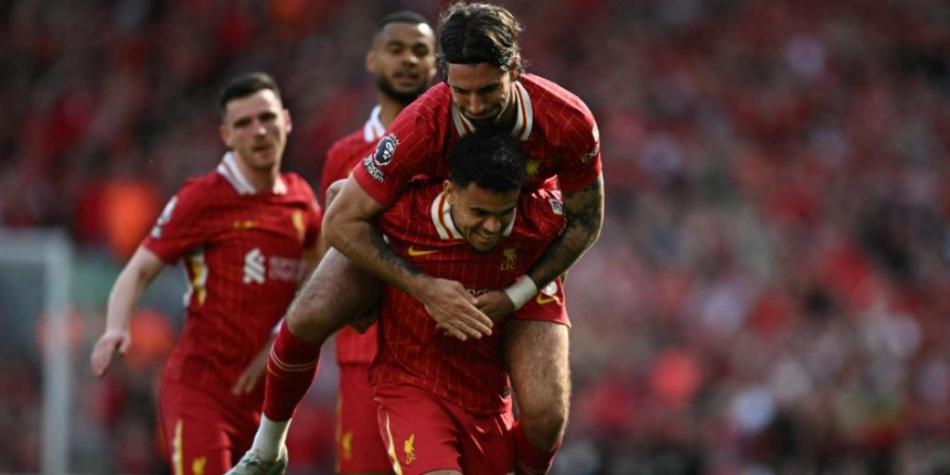 Luis Díaz en Liverpool vs Tottenham