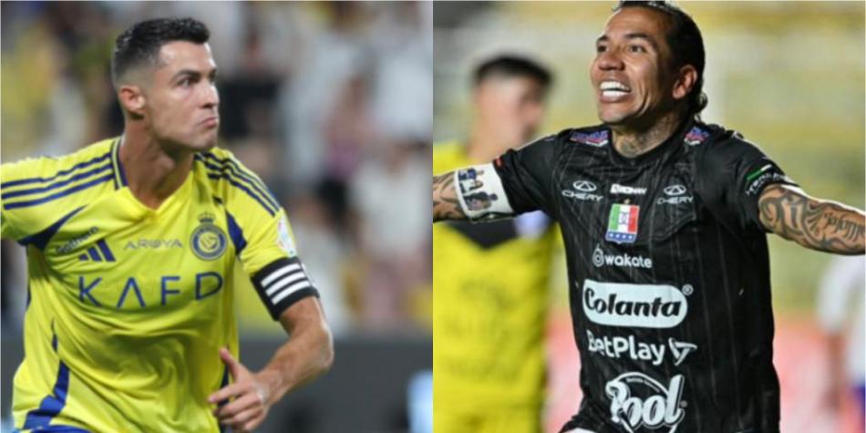 Cristiano Ronaldo y Dayro Moreno