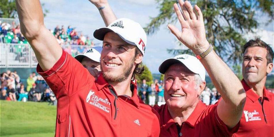 Gareth Bale represent&oacute; a Gales en un torneo de golf para celebridades.