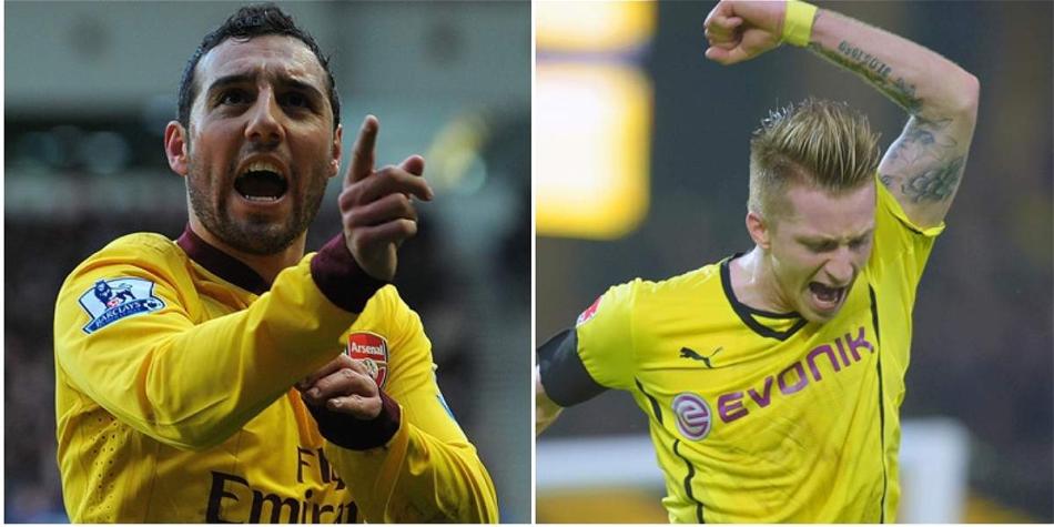 Santi Cazorla (izq.) y Marco Reus, jugadores que han padecido graves lesiones