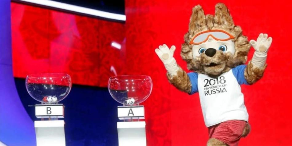 Fue una amena ceremonia de sorteo del Mundial, con Zabivaka, la mascota oficial, y glorias del fútbol.
