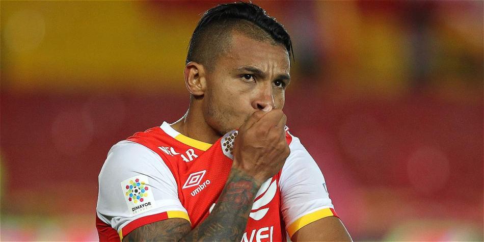 Wilson Morelo, delantero de Santa Fe.