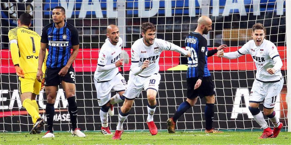 Inter empezó ganando pero no mantuvo el resultado.