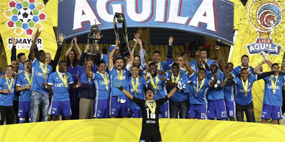El equipo capitalino salió como flamante campeón del fútbol colombiano.