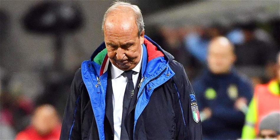 Gian Piero Ventura fue despedido como DT de Italia.