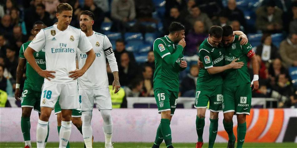 Leganés dio el batacazo en el Santiago Bernabéu y eliminó al Real Madrid.