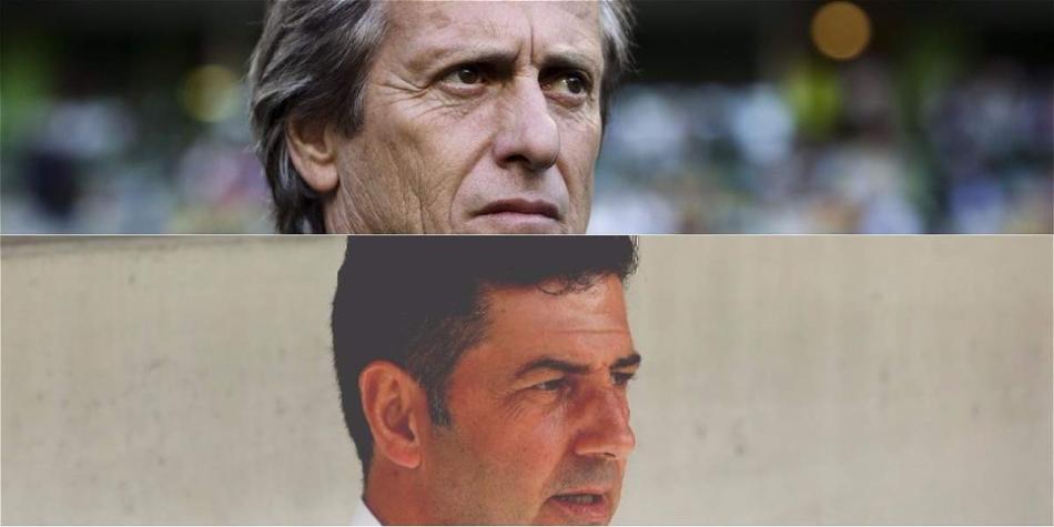 Jorge Jesus, de Sporting, y Rui Vitória, de Benfica.