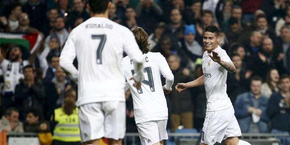 James Rodríguez se ha destacado en Real Madrid por sus goles y asistencias con pocos minutos jugados.