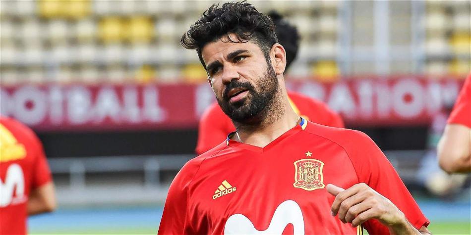 Diego Costa, delantero de la selección de España.