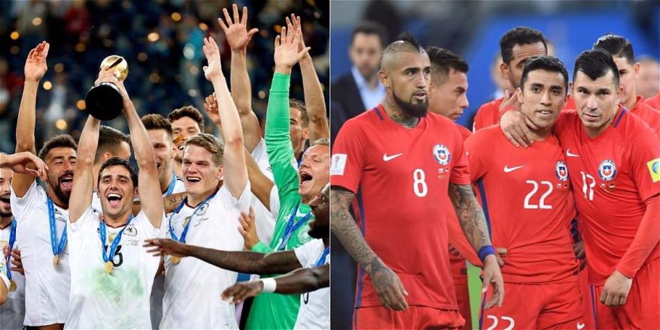Los más destacados en Chile, Claudio Bravo y Arturo Vidal. En Alemania fueron Draxler y Ter Stegen.
