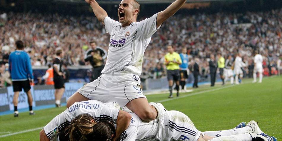 Celebración del Real Madrid contra Mallorca en el 2007.