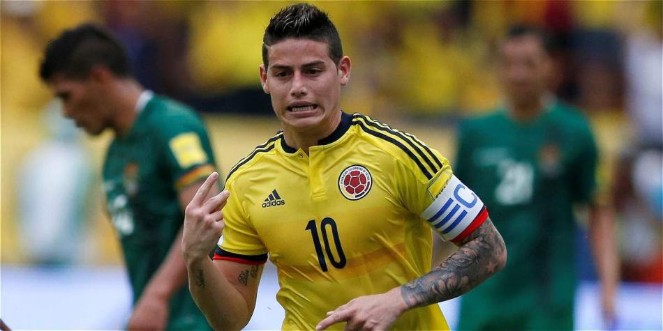 El '10' colombiano reflejó en su celebración lo difícil que estuvo el triunfo de la Selección.