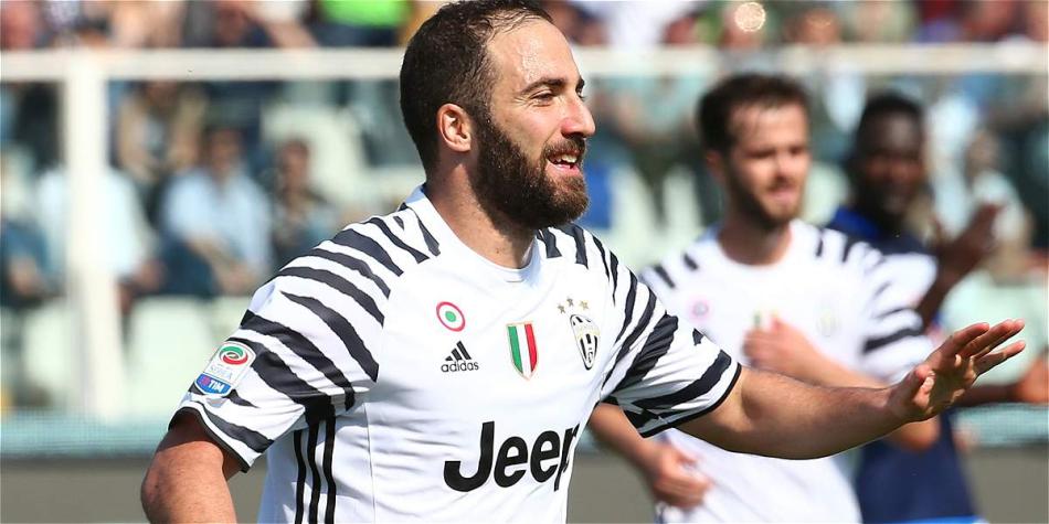 Gonzalo Higuaín, delantero de la Juventus.