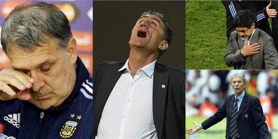 Muchos han pasado por el banquillo 'albiceleste' con más pena que gloria.