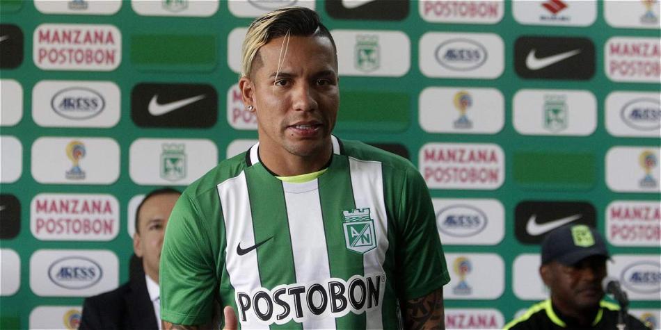 Dayro Moreno, delantero de Atlético Nacional.
