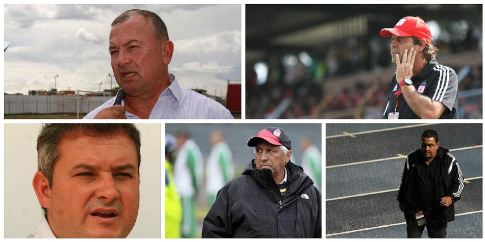 Suárez, Velasco, Suay, García y López, los DT's de América en el último año.