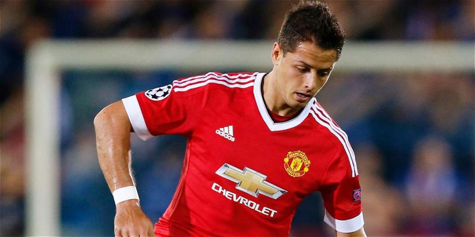 Javier Hernández, delantero del Manchester United.
