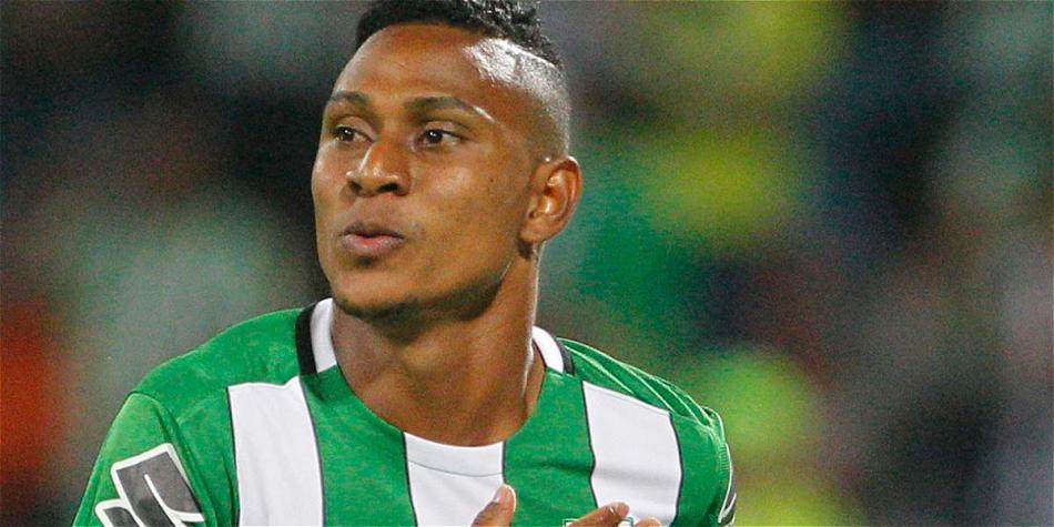 Arley Rodríguez, delantero de Atlético Nacional.