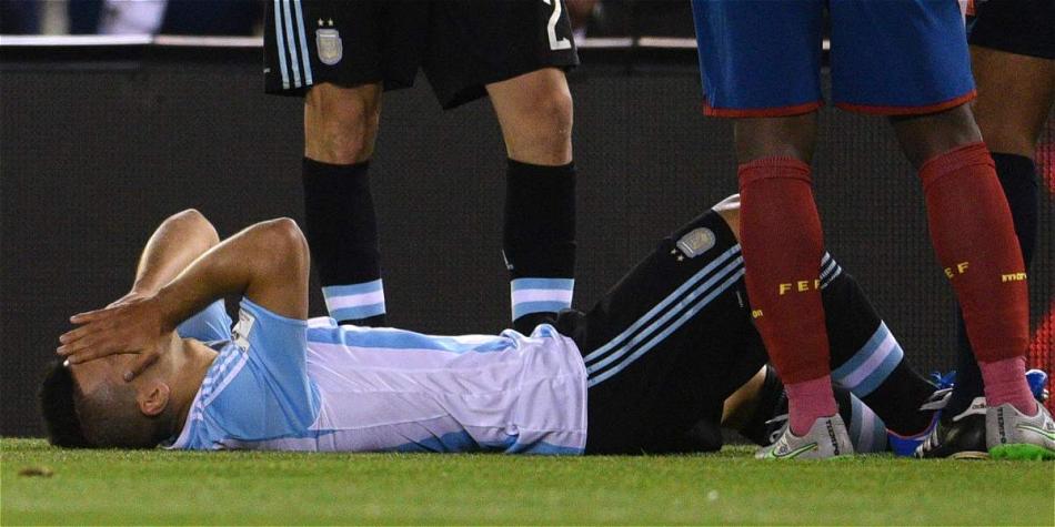 Sergio Agüero, delantero de la selección de Argentina.