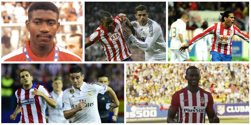 En 18 clásicos de la capital española han actuado futbolistas colombianos.