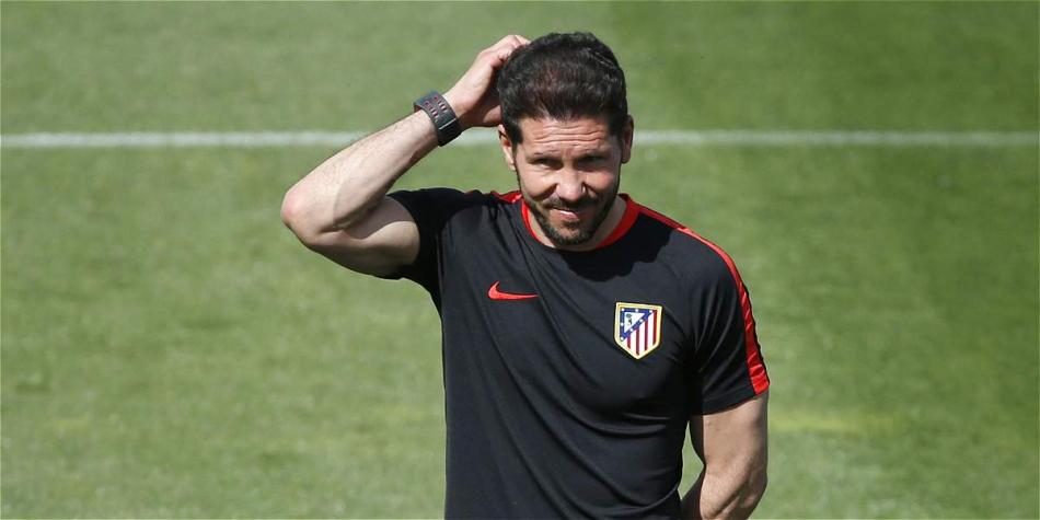 Diego Simeone, entrenador del Atlético de Madrid.