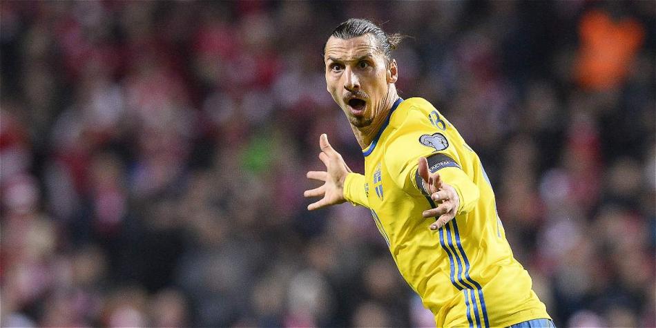 Zlatan Ibrahimovic, delantero de la selección de Suecia. Archivo Particular