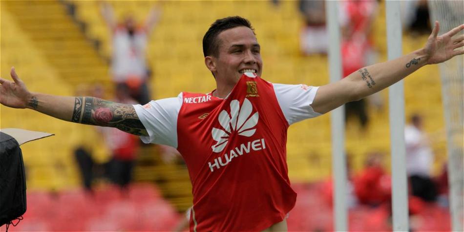 Luis Manuel Seijas anotó los dos goles de la victoria de Santa Fe sobre Deportivo Pasto.