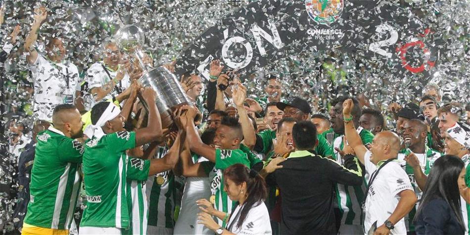 El club colombiano Atlético Nacional es el actual campeón de la Copa Libertadores.