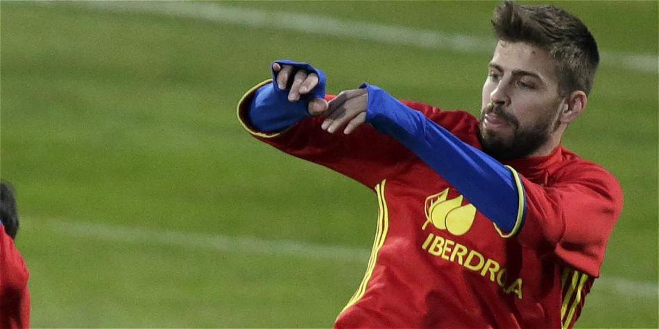 Gerard Piqué, defensor central de la selección de España.