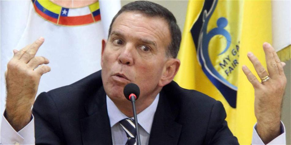 El presidente de la Confederación Sudamericana de Fútbol, Juan Ángel Napout.