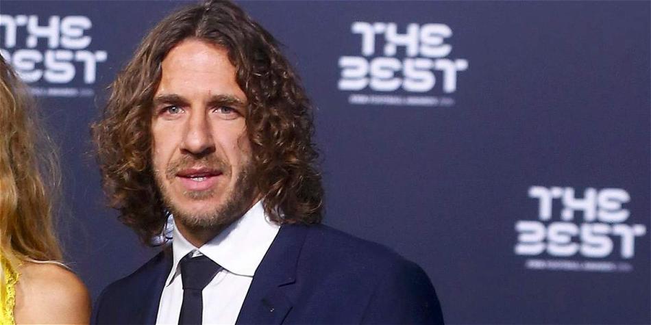 Carles Puyol, a su llegada a la premiación.