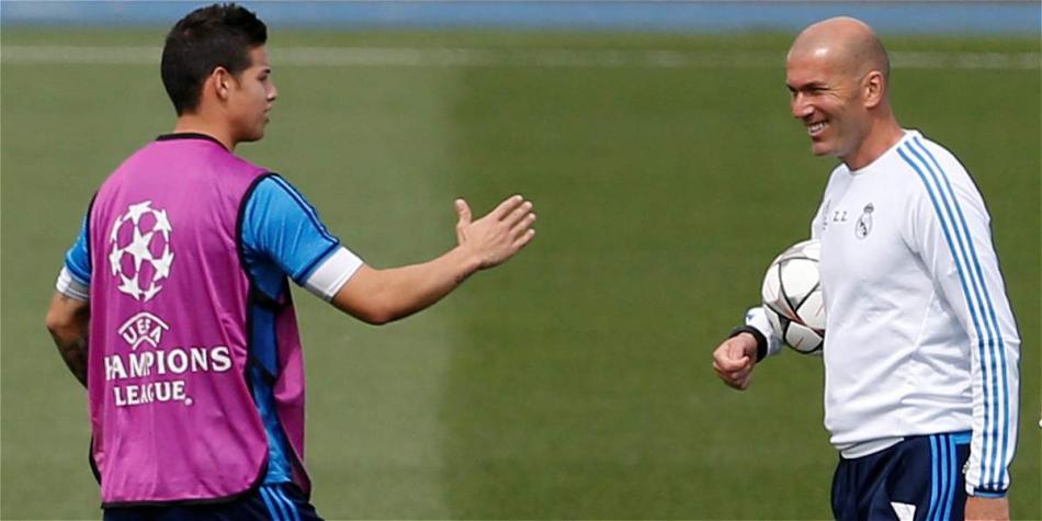 James Rodríguez ha empezado el año con más oportunidades del DT Zidane.