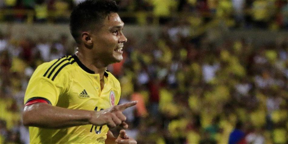 Teófilo Gutiérrez, delantero de la Selección Colombia olímpica.
