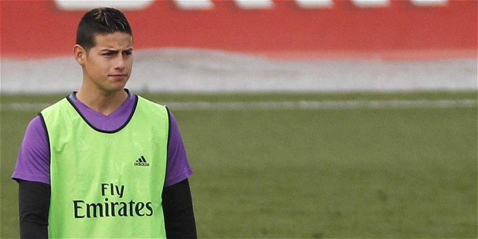 James Rodríguez, volante del Real Madrid.