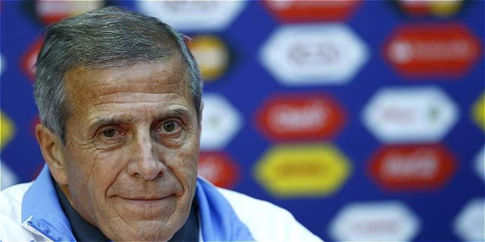 Óscar Washington Tabárez, DT de Uruguay.