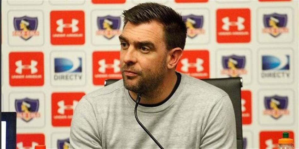 Pablo Guede, en su presentación como técnico del Colo Colo.